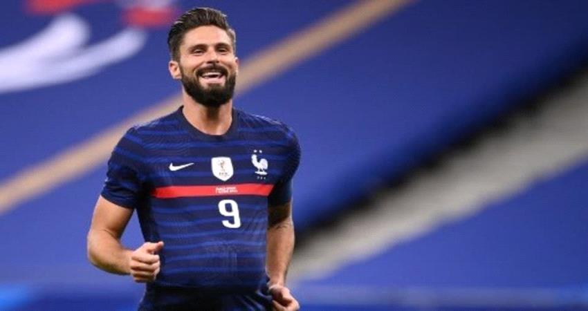 جيرو يتقدم للمركز الثاني في قائمة هدافي فرنسا التاريخيين