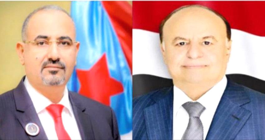 انزعاج رسمي من لقاء هادي والزبيدي