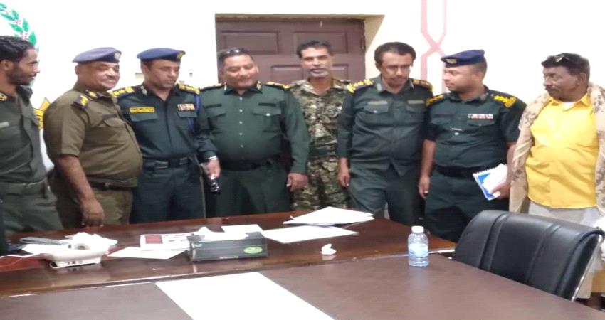 استلام وتسليم بين مدير الأمن الخلف والسلف بالمكلا