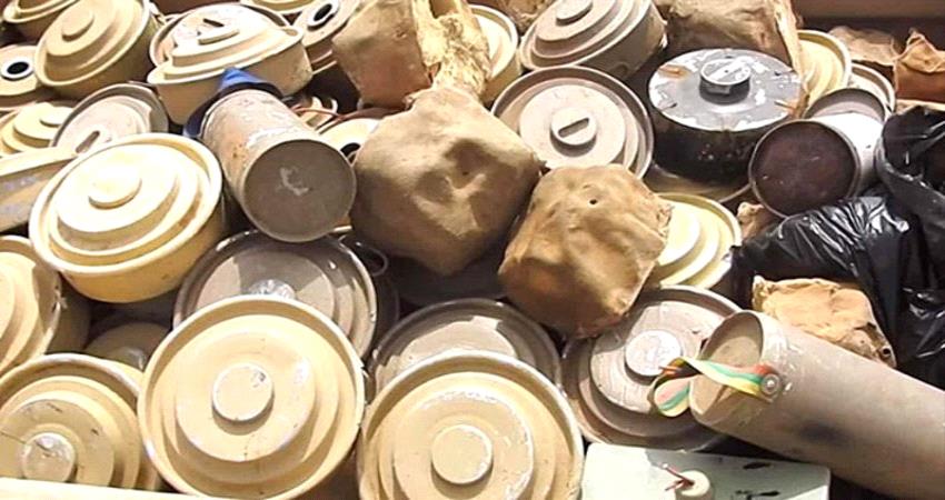 خلال أسبوع.. انتزاع 1550 لغما حوثيا من الأراضي اليمنية