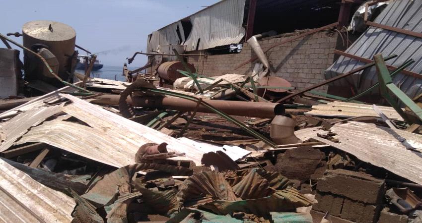 الوقوف على حادثة انفجار غلاية الاسماك بالمكلا وتعويض المتضررين