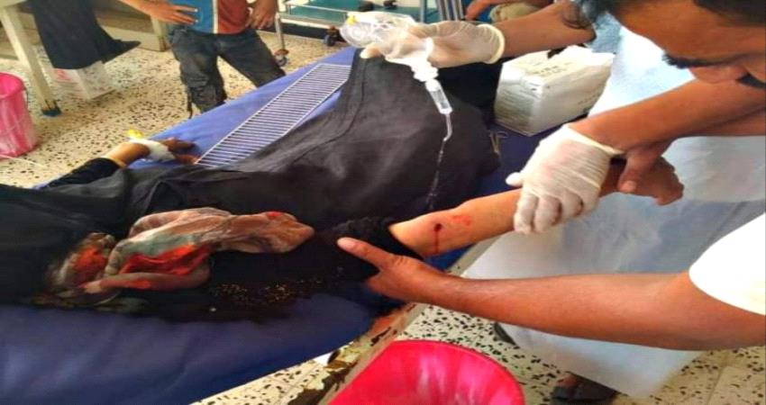 اصابة سيدتين برصاص قناص حوثي شمال الضالع