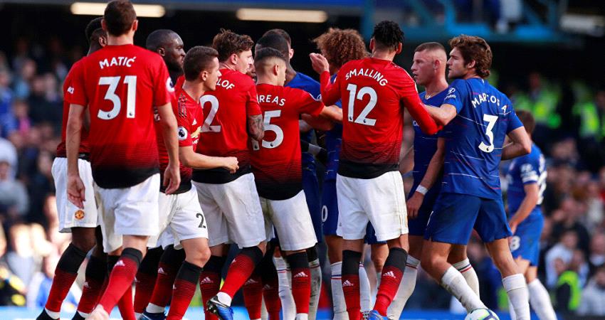 قمة ملتهبة بين تشلسي واليونايتد اليوم في الجولة ال26من البريميرليج 