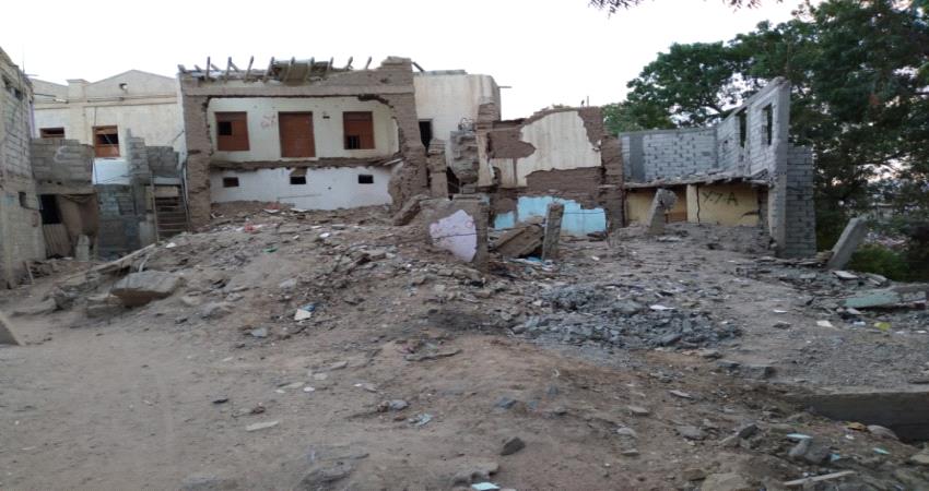 حوطة لحج .. آثار حرب 2015 لا تزال شاهدة على اجرام المليشيات - صور