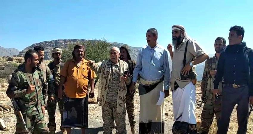 قيادات عسكرية في الخطوط الأمامية لجبهات الضالع