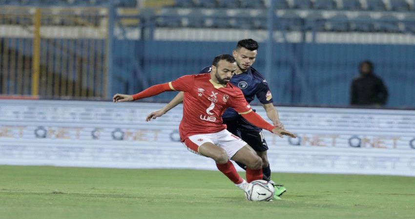(الدوري المصري) تعادل سلبي بين الأهلي وبيراميدز فى مباراة متوسطة المستوى