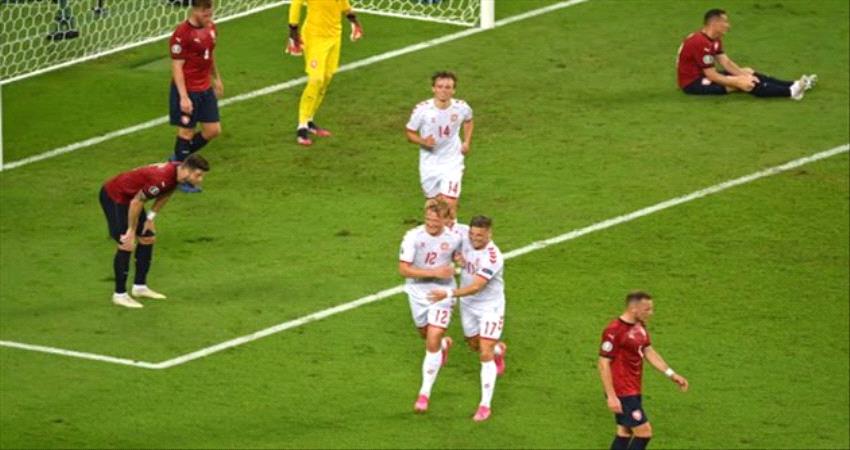 يورو 2020| الدنمارك تتأهل إلى نصف النهائي بعد التفوق على التشيك بثنائية