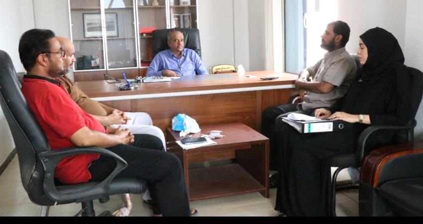 الخليفي يلتقي رئيس الاتحاد اليمني للإعلام الرياضي