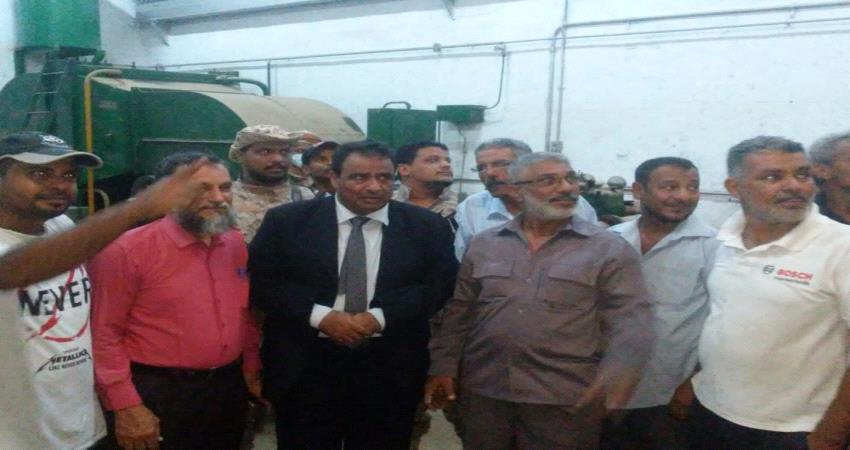 مدير شركة النفط عدن يشدد على ضرورة إعادة عمل منشأة حجيف قريبا