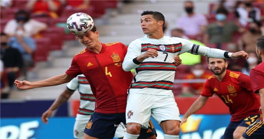 العارضة تحرم إسبانيا من فوز قاتل على البرتغال وديا