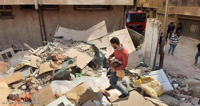 العناية الإلهية تنقذ زوجين من حادثة إنهيار عمارة في مصر