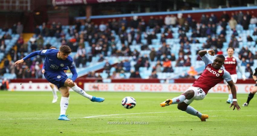 تشيلسي يسقط أمام أستون فيلا ويتأهل لدوري الأبطال