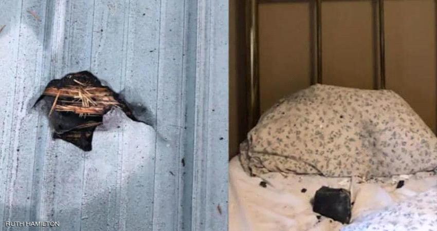 نجاة امرأة من الموت بعد سقوط نيزك على منزلها 