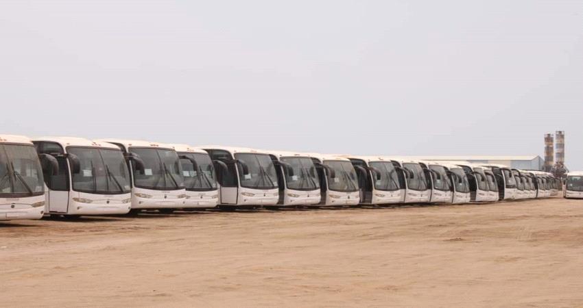 توضيح رسمي بشأن توقف 64 حافلة مهداة من الامارات العربية المتحدة  