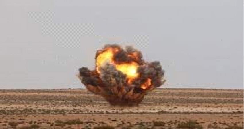 قصف تمركزات المليشيات الحوثية في حريب مأرب