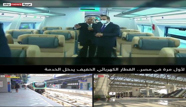 الرئيس المصري يفتتح مشاريع ضخمة في قطاع النقل