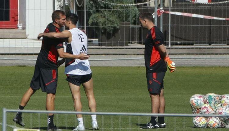 ليفاندوفسكي يودع زملاءه في بايرن ميونخ