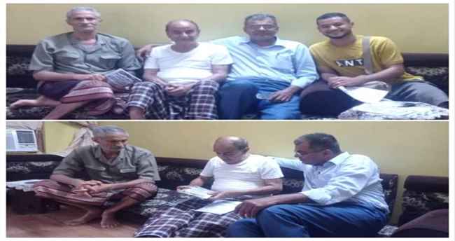 إدارة نادي شمسان تطمئن على صحة الاستاذ علي قائد عقلان