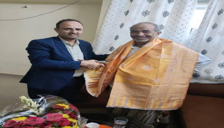 وصول اللواء الصبيحي الى الهند في رحلة علاجية