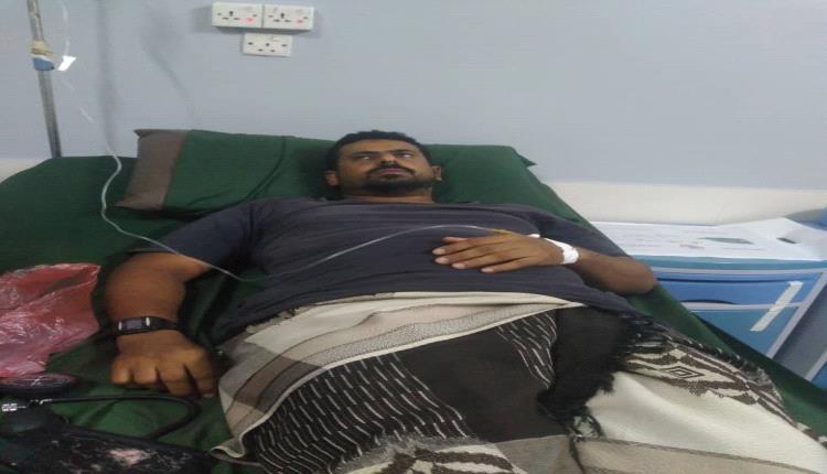 مصاب برصاص راجع عشوائي يغادر العناية المركزة من إحدى مستشفيات عدن