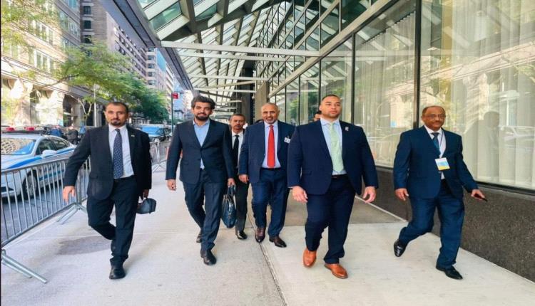 رسالة الرئيس الزُبيدي لدى مغادرته مقر الأمم المتحدة 