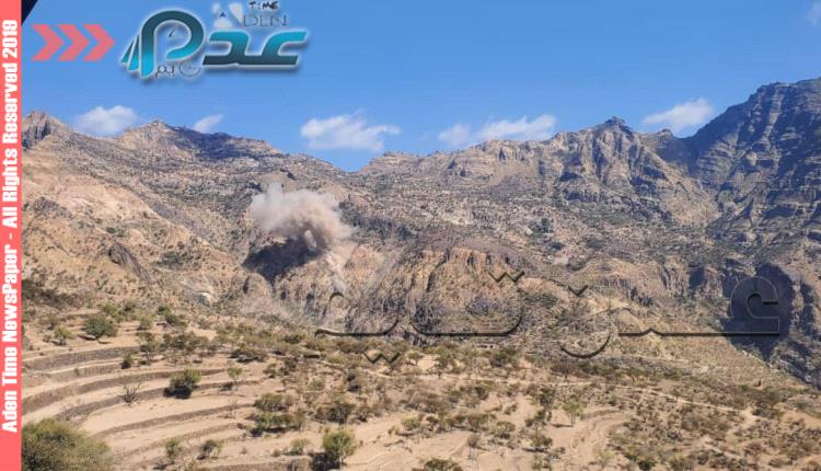 عاجل .. مليشيات الحوثي تقصف جحاف الضالع