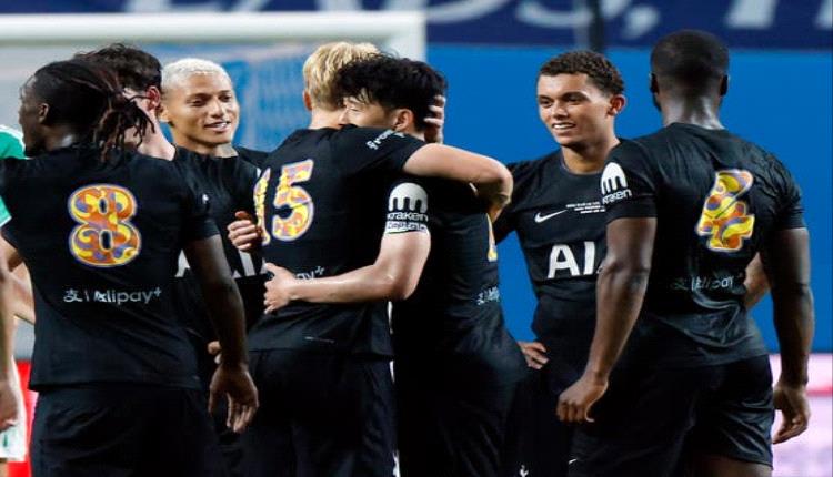 سون ينهار خلال مباراة توتنهام ونيوكاسل