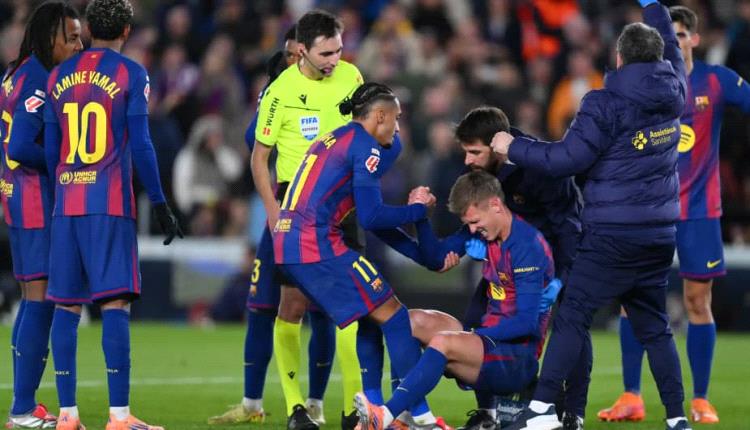 يغيب شهرا.. برشلونة يكشف تشخيص إصابة أولمو