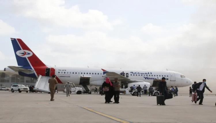 توقف كامل لرحلات "اليمنية" في مطار عدن بعد إغلاق المجال الجوي أمامها
