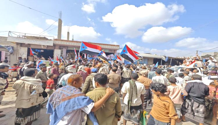 لحج.. مسيرة حاشدة في المسيمير دعماً لخطوات الانتقالي والمطالبة باعلان دولة الجنوب