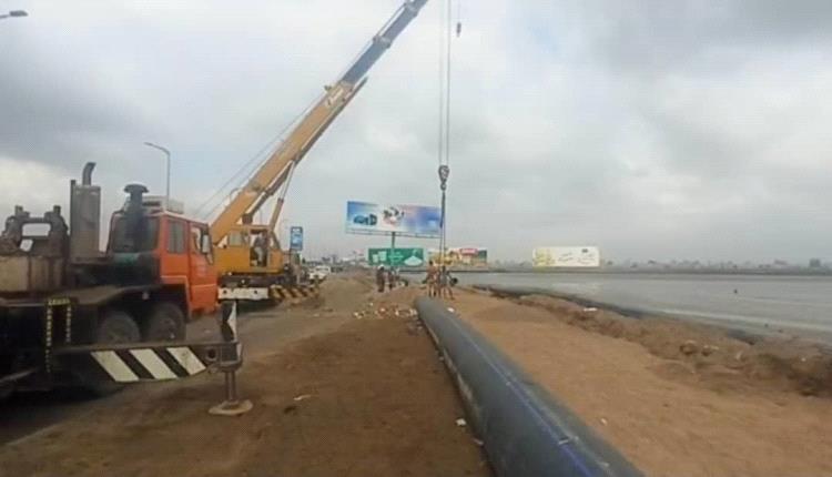 بدء المرحلة الثانية من مشروع إعادة تأهيل أجزاء من خط الضخ الرئيسي في الخط البحري