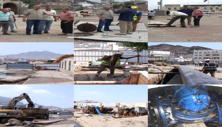 استلام وتسليم خط مياه التواهي لتحسين خدمة المياه والحد من الانكسارات 