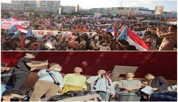 موكب جماهيري حاشد يقوده الاتحاد العام للجمعيات التعاونية السكنية دعماً لإعلان دولة الجنوب