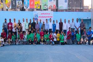 تكريم ابطال البطولة الثالثة عشرة بنادي التنس العدني