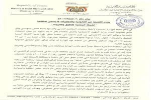 بيان وزارة الشؤون الاجتماعية بشأن الأنشطة غير القانونية لمنظمة "الشبكة اليمنية للحقوق والحريات"
