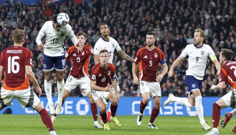 إنجلترا تفوز بسهولة أمام لاتفيا في تصفيات المونديال