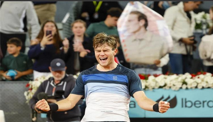 درابر إلى نهائي مدريد لمواجهة كاسبر رود