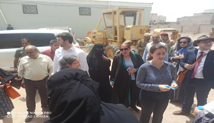 سفراء الاتحاد الأوروبي في لحج لبحث سير عمل المشاريع الممولة اوربيا