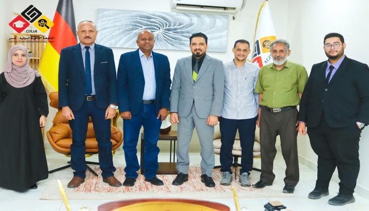 هيئة التعليم والشباب والرياضة بالمجلس الانتقالي الجنوبي تزور الجامعة الألمانية الدولية – عدن