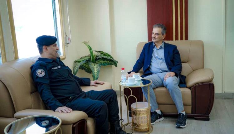 ماذا دار خلال لقاء محافظ عدن برئيس جهاز مكافحة الارهاب "شلال شائع"؟