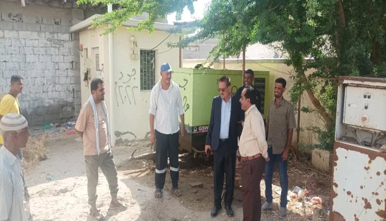  الشعبي الزهري يتفقدان سير العمل في مشروع إدخال أنظمة الطاقة الشمسية لمضخات الصرف الصحي في خورمكسر
