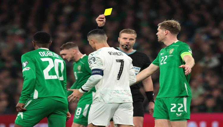 لأول مرة في تاريخه.. بطاقة حمراء تلوث مسيرة رونالدو مع البرتغال