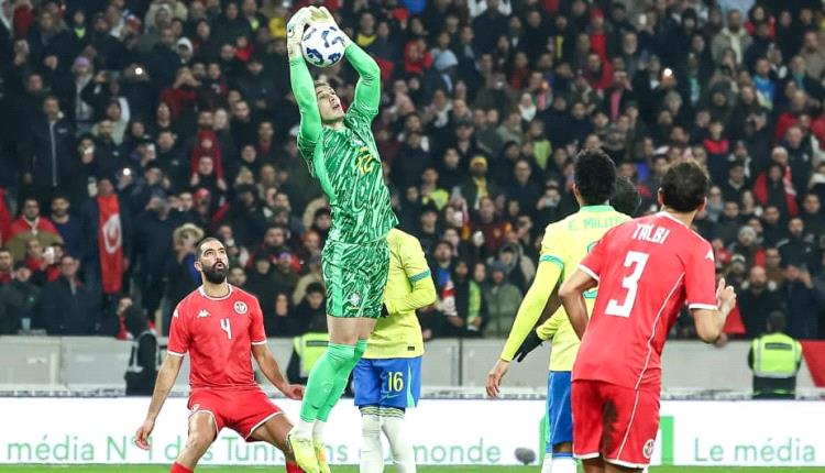 تعادل تاريخي لتونس مع البرازيل‎