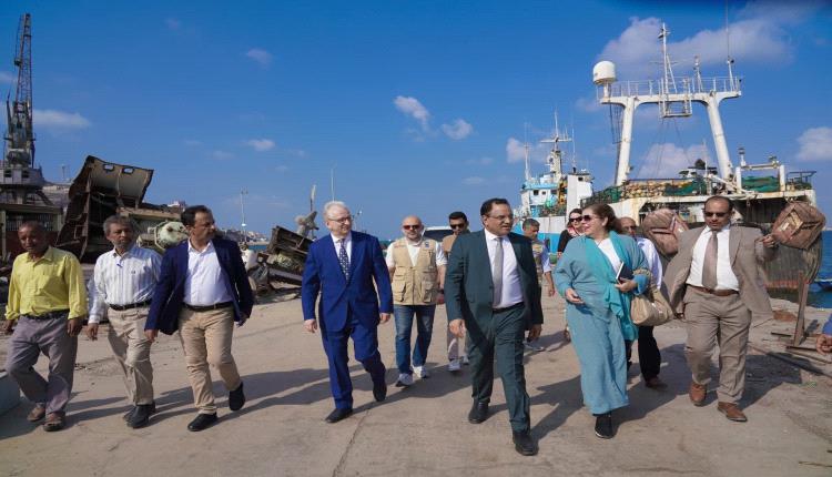 وفد ألماني رفيع في ميناء عدن .. مشروع استراتيجي في القطاع السمكي
