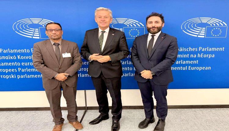 مسؤول في الانتقالي يعقد لقاءات مع عدد من مؤسسات الاتحاد الأوروبي