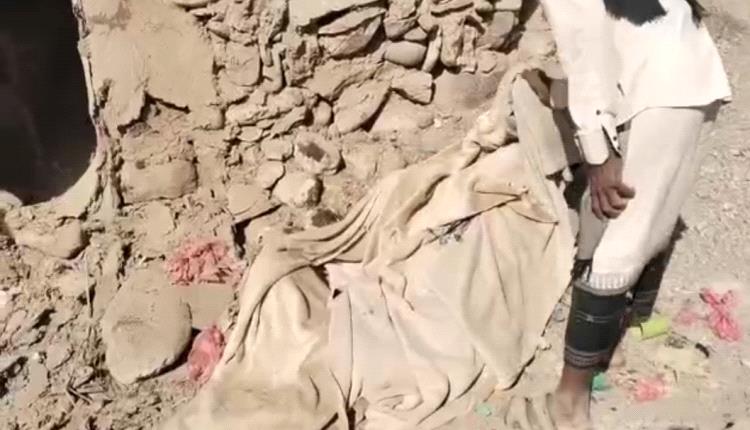 استشهاد إمراة بقصف طيران حوثي شرق حيس بالحديدة 