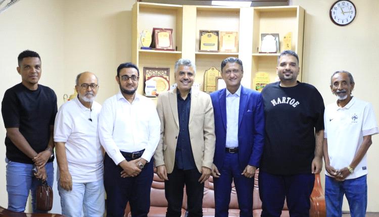 الشاذلي يلتقي بقيادة اتحاد الإعلام الرياضي بعدن