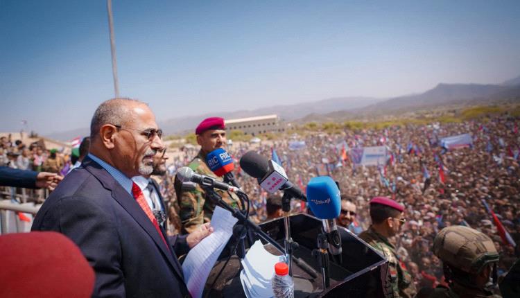 النص الكامل لكلمة الرئيس الزُبيدي في المهرجان الأكتوبري الجماهيري الحاشد بالضالع