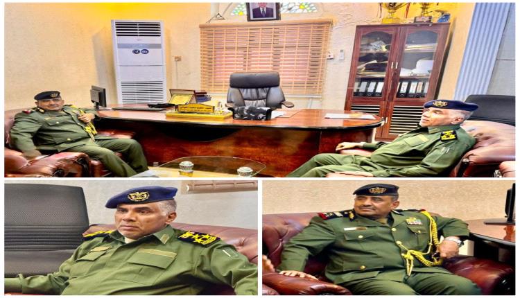 بحث تعزيز التعاون الأمني بين شرطة شبوة وحضرموت 