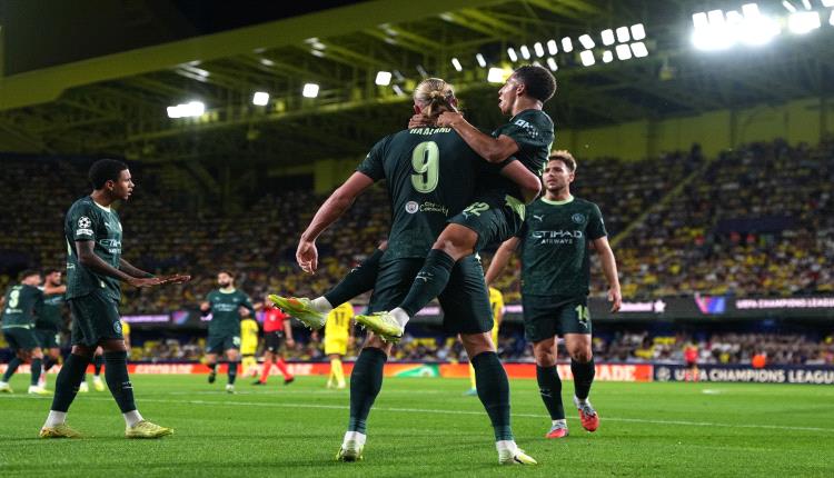 مانشستر سيتي يسقط فياريال بثنائية هالاند وسيلفا